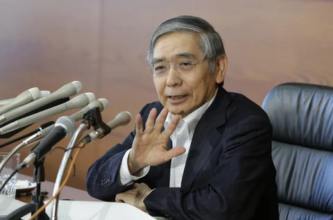 Haruhiko Kuroda, governor of the Bank of Japan (Photographer: Kiyoshi Ota/Bloomberg)