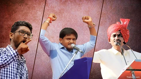 From left to right: Jignesh Melvani, Hardik Patel and Alpesh Thakore. (Photo: The Quint)