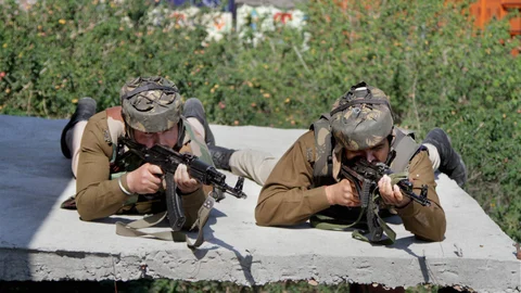 Pakistan Army shoots people from gunship helicopters, bombards villages. (Photo: PTI)