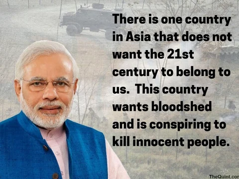 PM Modi’s comments at the Kozhikode rally on 24 September, 2016. (Photo: <b>The Quint</b>)