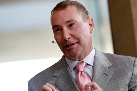 Jeffrey Gundlach, chief executive officer of Doubleline Capital LP, speaks during a Bloomberg TV interview (Photographer: Patrick T. Fallon/Bloomberg)