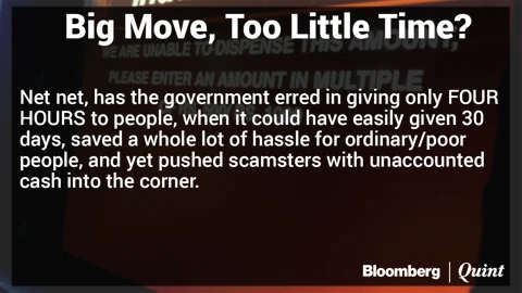 Why The Rush? Government Moves To Scrap Large Currency Notes Overnight