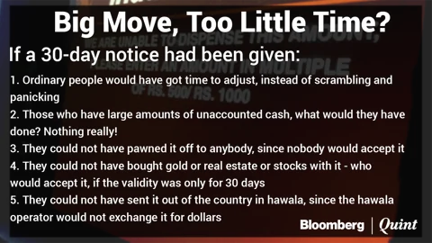 Why The Rush? Government Moves To Scrap Large Currency Notes Overnight