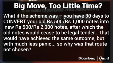 Why The Rush? Government Moves To Scrap Large Currency Notes Overnight