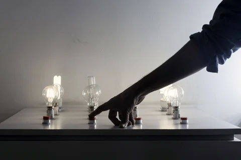 LED bulbs (Photographer: Udit Kulshrestha/Bloomberg)