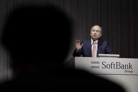 Billionaire Masayoshi Son, chairman and chief executive officer of SoftBank Group Corp. (Photographer: Kiyoshi Ota/Bloomberg)