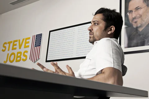 Binny Bansal, co-founder of Flipkart Ltd., speaks during an interview in Bengaluru. (Photographer: Namas Bhojani/Bloomberg)