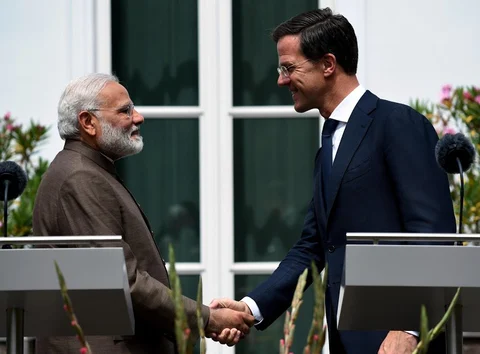 Prime Minister Narendra Modi and Netherland’s Prime Minister Mark Rutte at a joint media briefing. (Source: Press Information Bureau) 