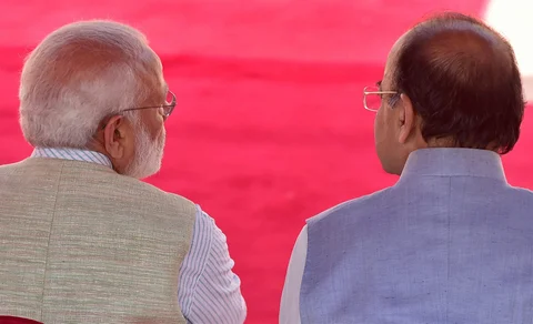 Prime Minister Narendra Modi with Finance Minister Arun Jaitley. (Photograph: PTI)