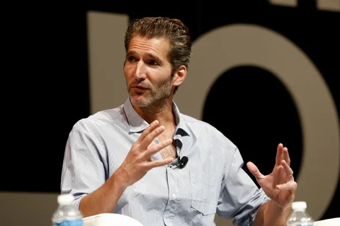David Benioff speaks at the Cannes Lions International Festival of Creativity . (Photographer : Simon Dawson/Bloomberg) 