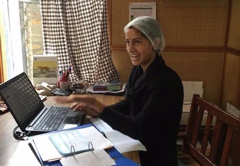Upasana Kumari, a BSc in information technology, now an administrator at Bhuira Jams. (Source: IndiaSpend/Namita Bhandare)