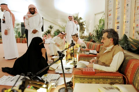 A file photograph of Prince Alwaleed bin Talal, who arrested, along with other princes and officials, by Saudi security forces, on November 4, 2017. (Photographer: Waseem Obaidi/Bloomberg)