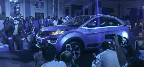 The launch of Tata Nexon. (Photographer: Dhiraj Singh/Bloomberg) 