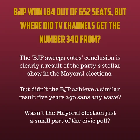 UP Civic Polls: If BJP Won 184 Seats, Why Did TV Channels Say 340?