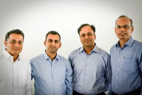 Left to right: Vivek Jain (Chief Technology Officer, CTO), Akshay Mehrotra (Chief Executive Officer, CEO), Ashish Goyal (Chief Financial officer, CFO) & Vimal Saboo(Chief Business officer, CBO), of EarlySalary.