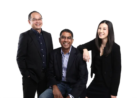 Kris Chen, Anurag Avula and Yen Lim, co-founders Shopmatic. (Source: Shopmatic)