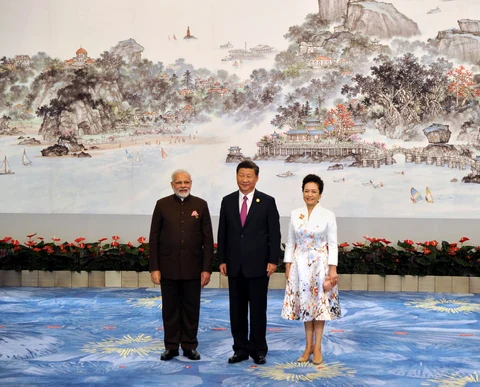 Prime Minister Narendra Modi and the President of the People’s Republic of China, Xi Jinping at the Welcome Banquet, in Xiamen, China on September 4, 2017. (Photograph: PIB)