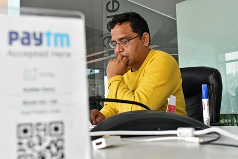 Vijay Shekhar Sharma, founder and chairman of One97 Communications Ltd., operator of Paytm. (Photographer: Anindito Mukherjee/Bloomberg)