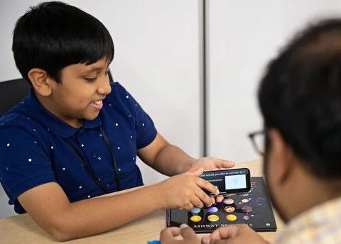 Ashwat Prasanna at the Apple App Accelerator in Bangalore. (Source: Apple)