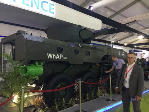 Wheeled Armoured Amphibious Platform by Tata Defence and Aerospace. (Source: BloombergQuint)