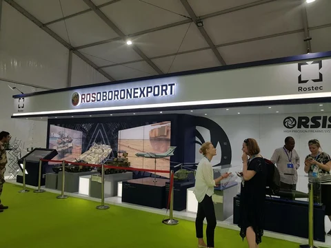 Pavilions ready for @defexpo2018 showcasing best of the world’s defence systems. (Source: Twitter Handle @SpokespersonMoD)
