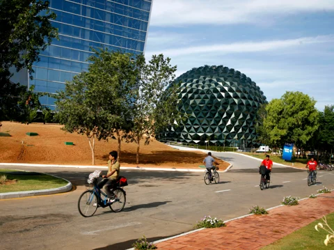 Infosys Ltd.’s Mysuru campus. (Photographer: Nishant Sharma/BloombergQuint)