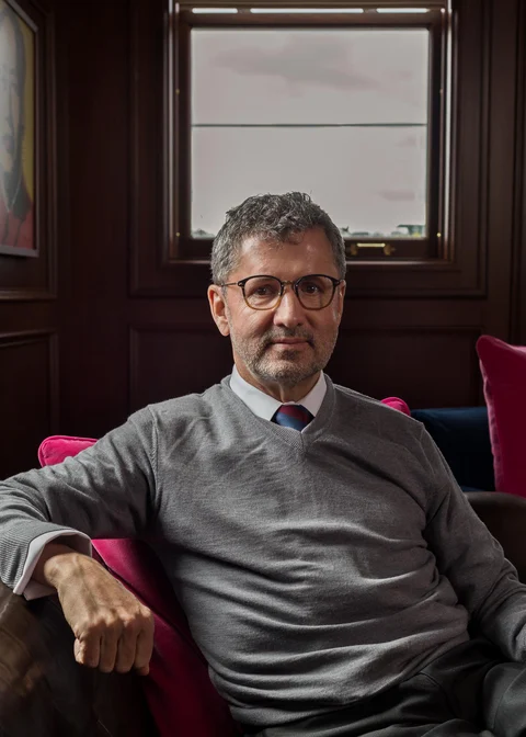 Benter in his office in Pittsburgh on April 2, 2018. (Photographer: Tom Johnson For Bloomberg Businessweek)