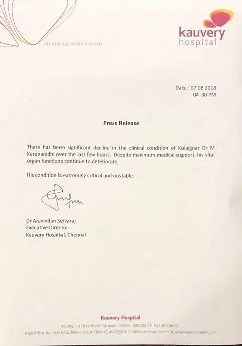 Karunanidhi to Be Laid to Rest at Marina; PM Modi Pays Respects