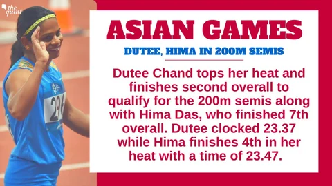 Day 10, Asian Games: India Clinch Silver in Mixed 4x400m Relay
