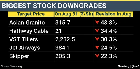 Analysts Cut Price Targets For Over 50% Of India Stocks In August