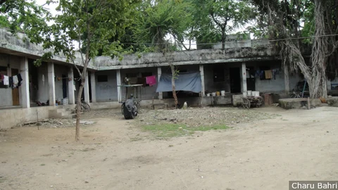 Prisoners’ rooms at the Udaipur open prison. Inmates at this prison are permitted to stay with their families and go out during the day to earn a living. (Source: IndiaSpend)