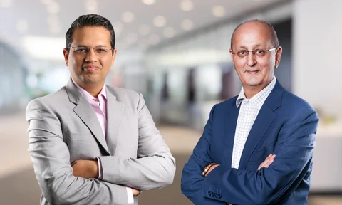 Andrew Holland (right), chief executive officer at Avendus Capital Public Markets, and and Vaibhav Sanghavi, the co-CEO. (Photograph: Avendus)