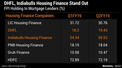 Foreign Investors Buy DHFL, Indiabulls Housing Finance Shares After Rout