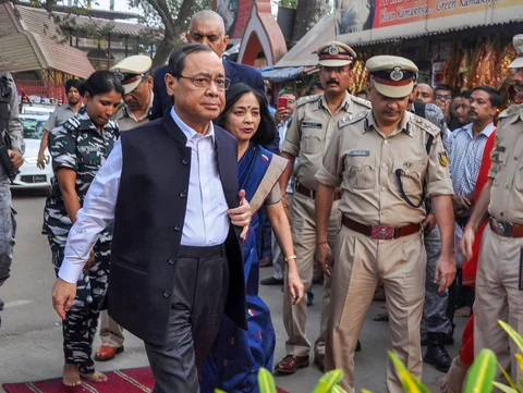 Chief Justice of India Justice Ranjan Gogoi in Guwahati, on Nov. 17, 2018. (Photograph: PTI)