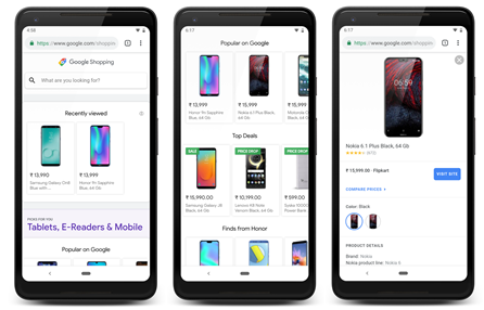 Google’s Shopping tab. (Source : Google) 