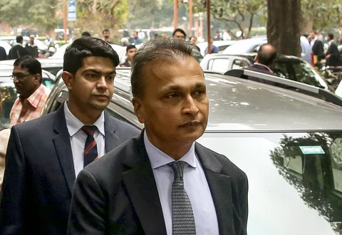 Anil Ambani leaves after appearing at the Supreme Court (Source: PTI)