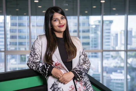 Ankiti Bose, co-founder and chief executive officer of Zilingo Pte. poses for a photograph. (Photographer: Ore Huiying/Bloomberg) 