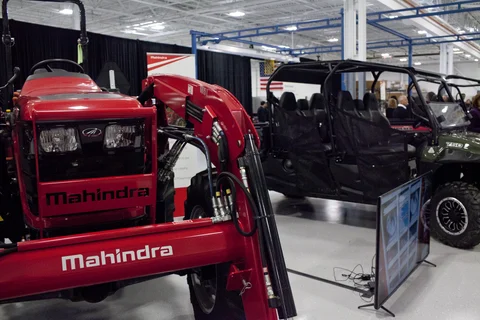 The Mahindra Automotive North America facility in Auburn Hills, Michigan, U.S. (Photographer: Laura McDermott/Bloomberg)