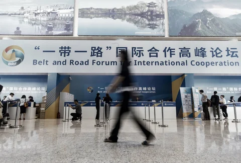 The Belt and Road Forum For International Cooperation in Beijing, China, on May 14, 2017. (Photographer: Qilai Shen/Bloomberg)