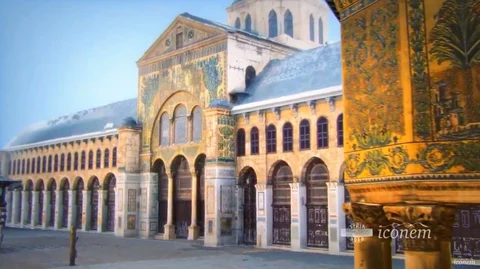 A digitally restored Umayyad Mosque in Syria (Source: Iconem)