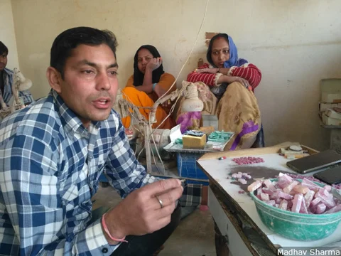 Ramphool Haritwal, 36, the owner of a gem-cutting factory in the Jaipur neighbourhood of Sanganer and a 10-year veteran of the industry, explained how Chinese machine tools had reduced manual work by 60 percent. Over a year, Haritwal has cut his workforce from seven to three.