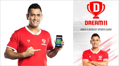 Mahendra Singh Dhoni is the the brand ambassador of Dream11. (Source: Dream11)