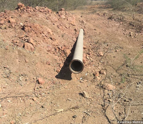 Kutch receives drinking water from a branch of the Narmada project through a 91-km pipeline. “In the last four days the pipeline has broken down twice,” says Gujai Pani, an employee of the Sardar Sarovar Narmada Nigam Ltd, in charge of overseeing the supply of water through these pipelines to 86 villages including Sayana.