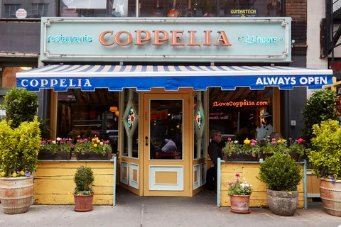 Behind its calm, pretty exterior, Coppelia is a celebratory Latin American restaurant with an emphasis on Cuban cuisine. 