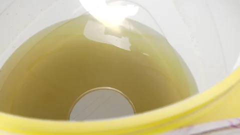 Water received from the tanker at Khalapuri village of Beed district. (BloombergQuint)