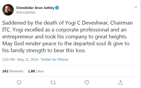India Inc. Remembers YC Deveshwar