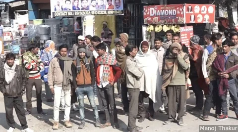 Fawara Chowk in Yamunanagar sees about 1,500-2,000 labourers every day. Most of these labourers, from across Haryana and neighbouring states such as Uttar Pradesh, had worked in plywood units that either retrenched workers or simply shut down.