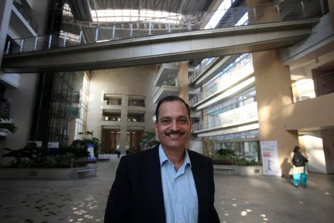 Nitin Paranjpe, former managing director and chief executive officer of Hindustan Unilever Ltd. (Photographer: Adeel Halim/Bloomberg)