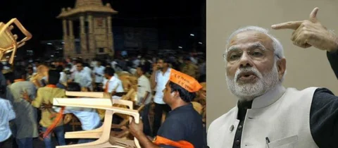 भाजपा की ‘गौरव यात्रा’ में ‘विकास’ का बुरा हाल, डिप्टी CM नितिन पटेल की सभा में पाटीदारों ने कुर्सियां तोड़ी