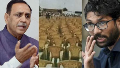 जिग्नेश की विधानसभा में CM रूपाणी की फजीहत, रैली में कुर्सियां खाली, जिग्नेश बोले- जनता समझदार हो गई है